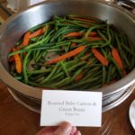 roasted carrots and beans
